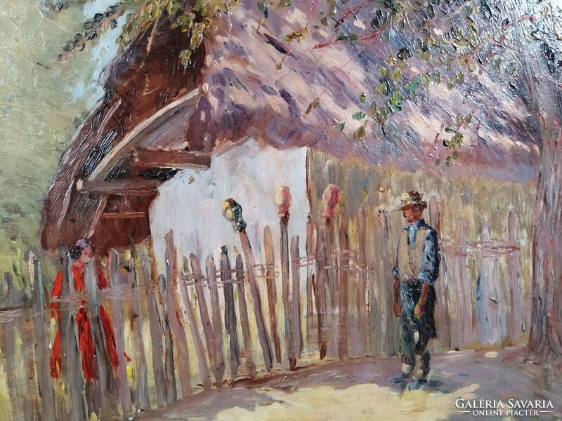 KOVÁCS JENŐ JÓZSEF /1884-1961/ - UDVARLÁS A KERITÉSNÉL