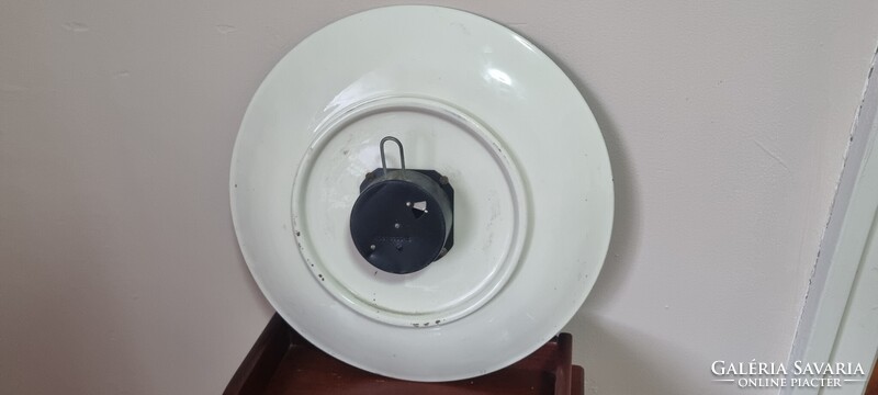 RÉGI !  38 CM NAGY TÁNYÉR ÓRA KULCSOS