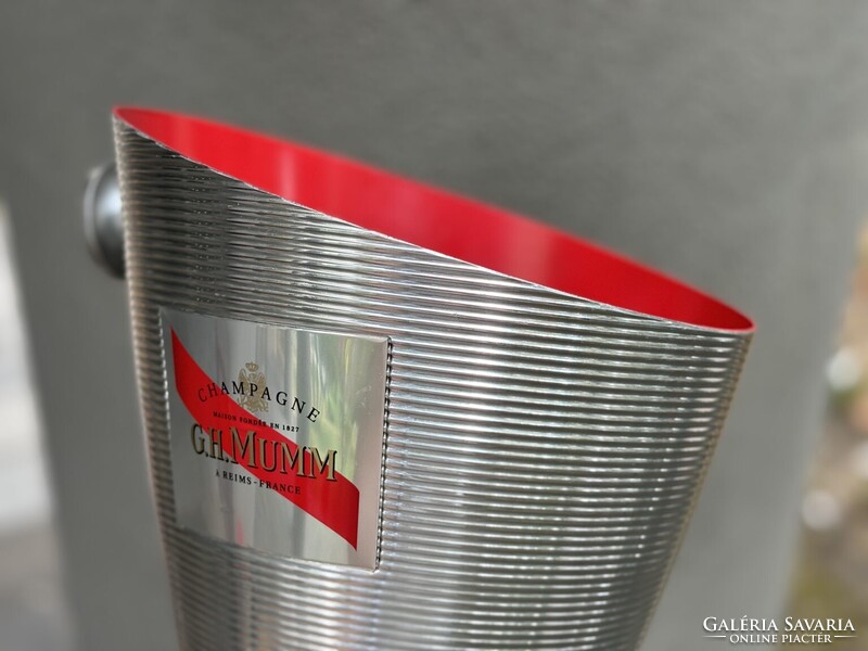 2 db G.H. MUMM Champagne magnum pezsgőhűtő jégveder párban