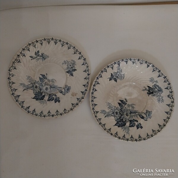 2db  antik Sarreguemines Flore U et C teás  alátét