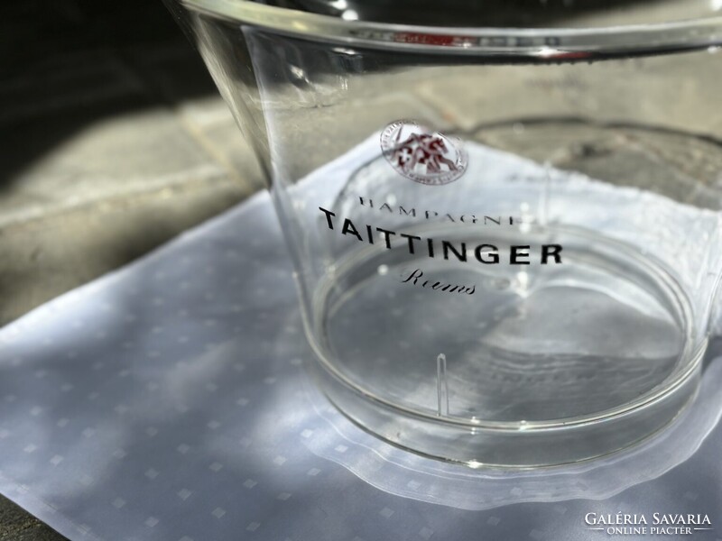 Taittinger Champagne 4 palackos átlátszó plasztik pezsgőhűtő