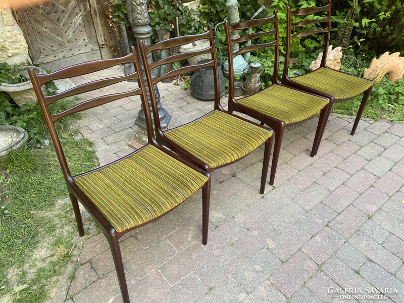 Mid Century Dán Design Székek Paliszander