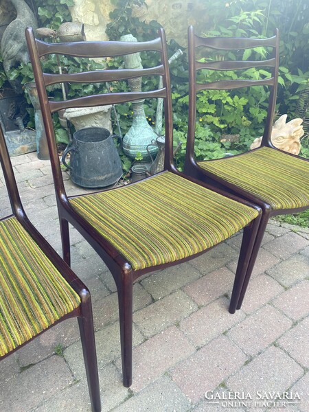 Mid Century Dán Design Székek Paliszander