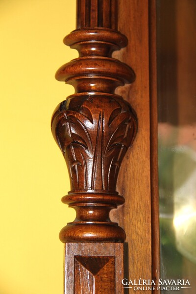 Ónémet, rugós antik falióra 106 cm