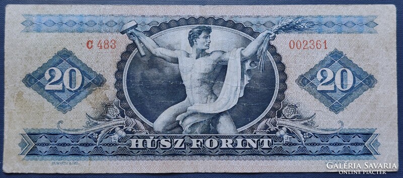 20 Forint 1965, F+.