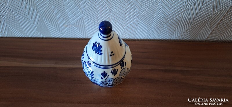 Delftsblauw  porcelán cukortartó