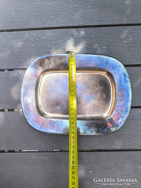 Gyönyörű vastag ezüst jellegű 2 db tàlca vastag masszív! Osztrák mester jegyes.Sandrik de luxe ( Ber