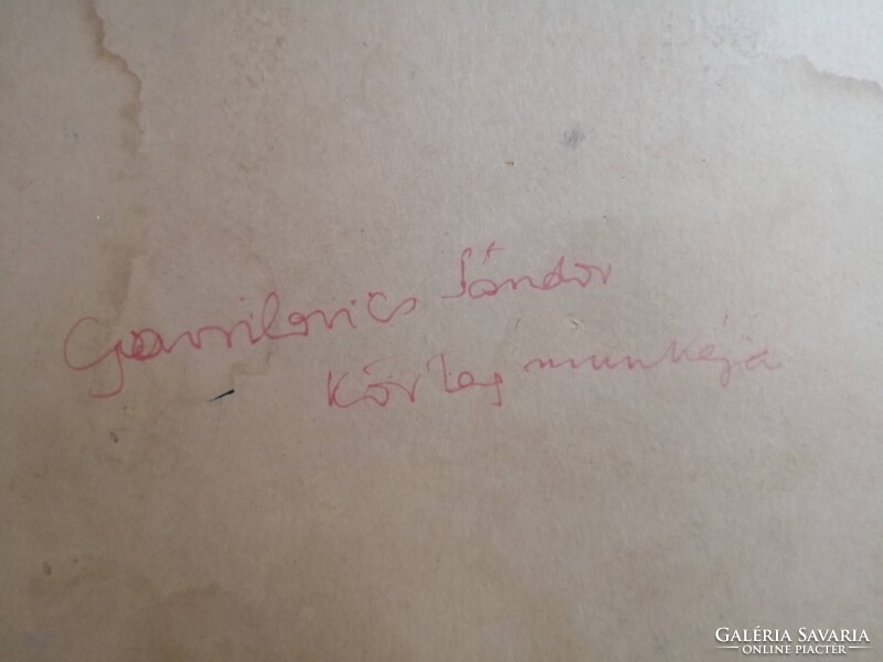 GAVRILOVITS SÁNDOR SZENTENDREI GRAFIKUSNAK TULAJDONÍTVA