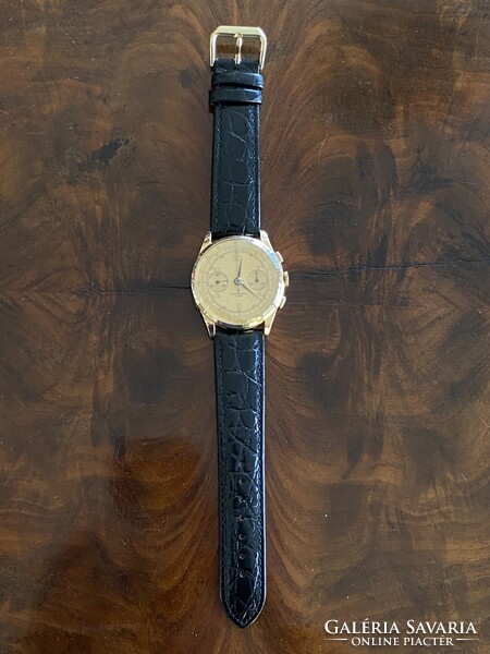 Chronographe Suisse  Kronográf 18k Arany Férfi Karóra 1960