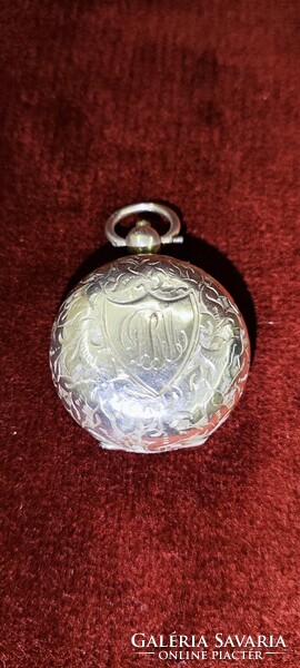 Viktoriánus, kb. 1900-ból Birminghami tömör ezüst érmetartó