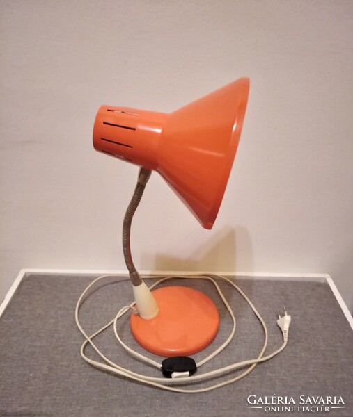 Retro fém gégecsöves olvasólámpa, íróasztal lámpa, mid-century (Zuglóban)