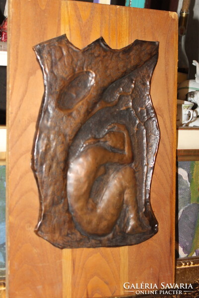 Bronz akt relief 852