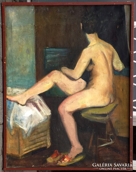 Art-Deco Akt 1930-körül Originál állapotban Számlával