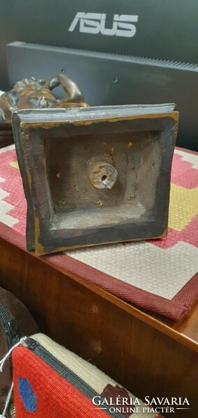Dávid bronz szobor! Nagyon szépen kidolgozott. 34cm magas. Hibátlan állapotban. Szignó olvashatatlan