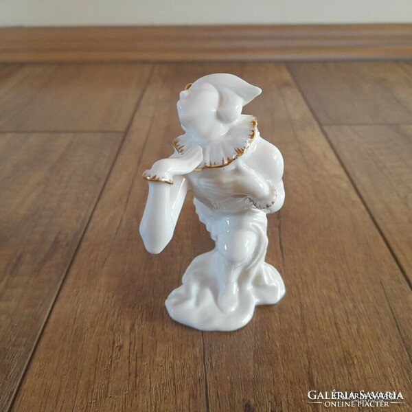 Antik Hutschenreuther porcelán Pierrot figura