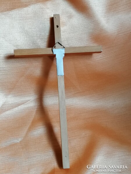 Retró falra akasztható ökumenikus fa kereszt