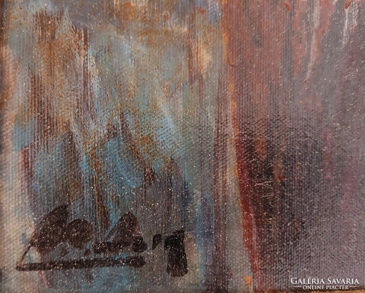 AZ EZEREGYÉJSZAKA VARÁZSA: Adilov Alim, Bazár, 50x30 cm, olaj,vászon