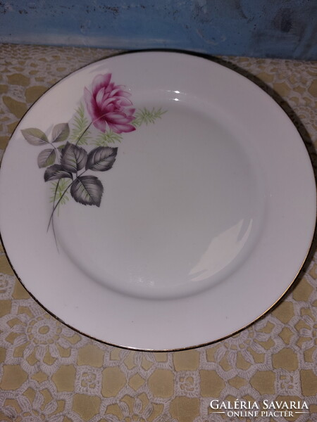 Alföldi Bazsarózsás - rózsás porcelán süteményes tányér