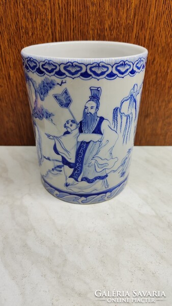 Kímai festett porcelán tároló