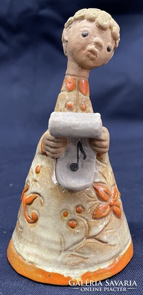 Kovács Margit - "Kórista fiú" kerámia 14 cm