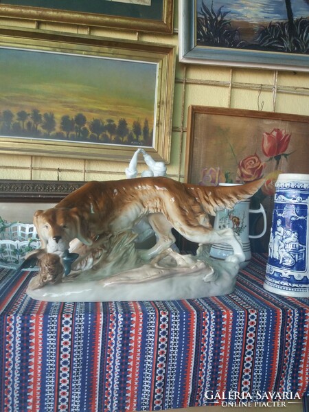 Royal Dux . Kutya .50 cm . O