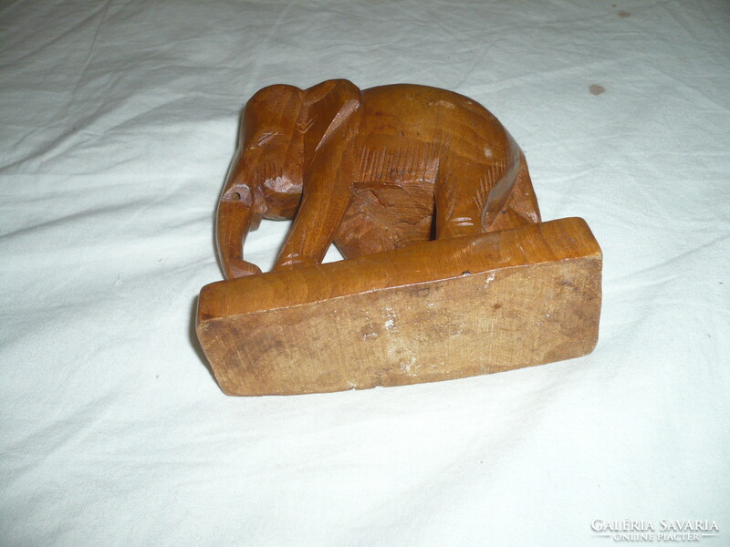 Kézzel faragott teak fa elefánt