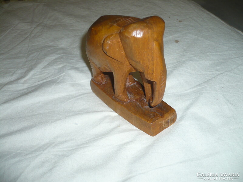 Kézzel faragott teak fa elefánt