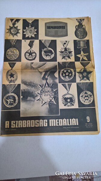 Retro Néphadsereg újság 1970 cikk a szabadság medáljairól a Jubileumi érdemérem készítéséről