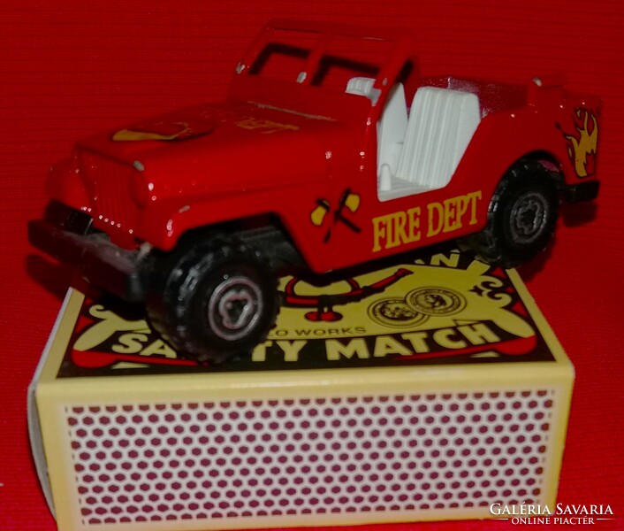 Régi még Francia gyártmányú MAJORETTE 1 :46 JEEP fém kisautó képek szerint ( NAGY MÉRET- KING SIZE )