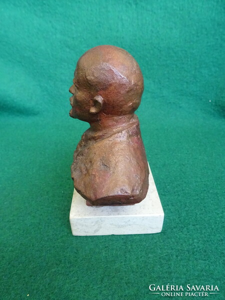 Lenin bronz brüszt Olcsai Kiss Zoltán (1895-1981)