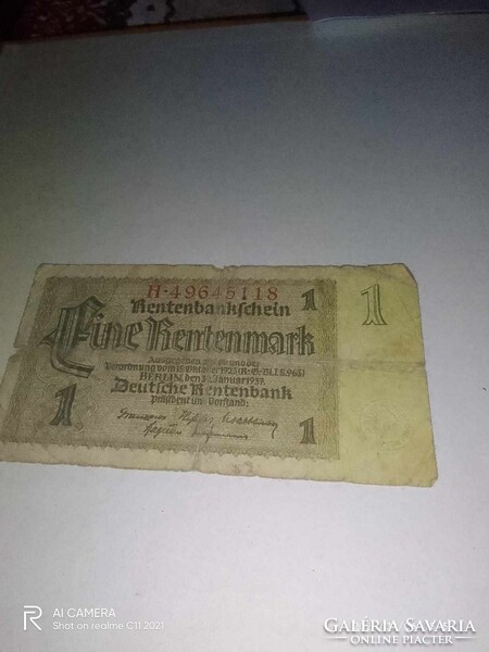 Német 1 Márka 1937-ből