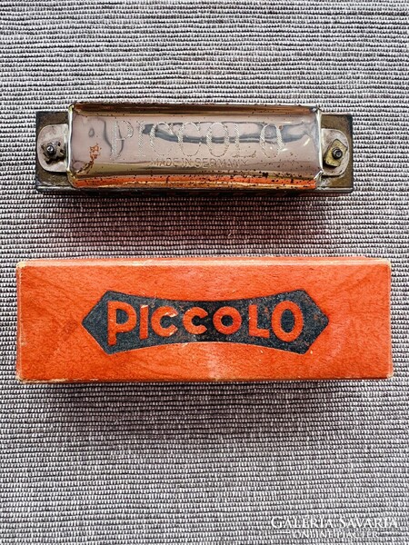 Vintage Piccolo szájharmonika – eredeti német gyártás, dobozával együtt