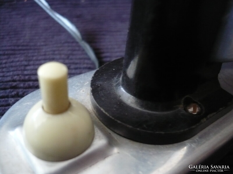 Régi Art Deco Üveg Cső Búrás Éjjeli Lámpa