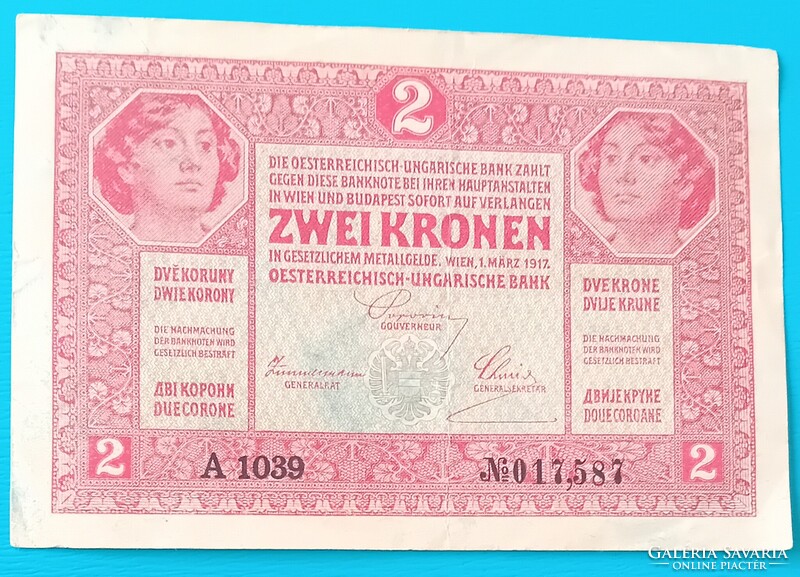 2 Korona 1917 évi