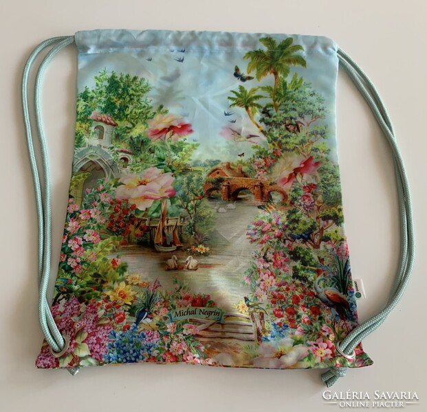 Új designer Michal Negrin türkizes kék gyönyörű romantikus hátizsák backpack jymbag