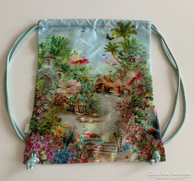 Új designer Michal Negrin türkizes kék gyönyörű romantikus hátizsák backpack jymbag