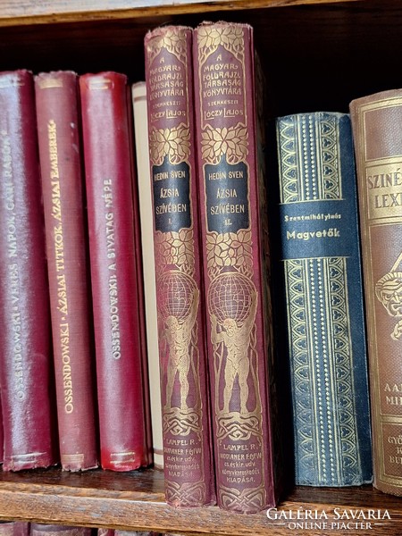 ELSŐ KIADÁS! képes fedelű MFTK 1906 VII-VIII.-SVEN HEDIN:ÁZSIA SZIVÉBEN I.II. --GYŰJTŐI!