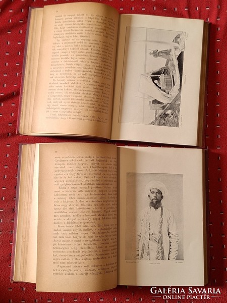 ELSŐ KIADÁS! képes fedelű MFTK 1906 VII-VIII.-SVEN HEDIN:ÁZSIA SZIVÉBEN I.II. --GYŰJTŐI!