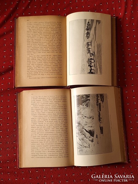 ELSŐ KIADÁS! képes fedelű MFTK 1906 VII-VIII.-SVEN HEDIN:ÁZSIA SZIVÉBEN I.II. --GYŰJTŐI!
