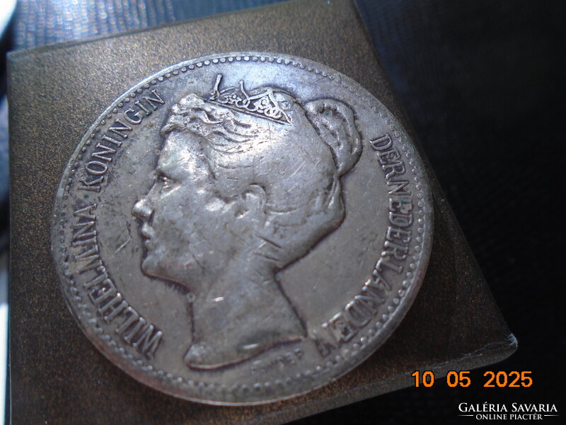 1898   2 1/2 Gulden Wilhelmina 945/1000 ezüst holland pénzérme