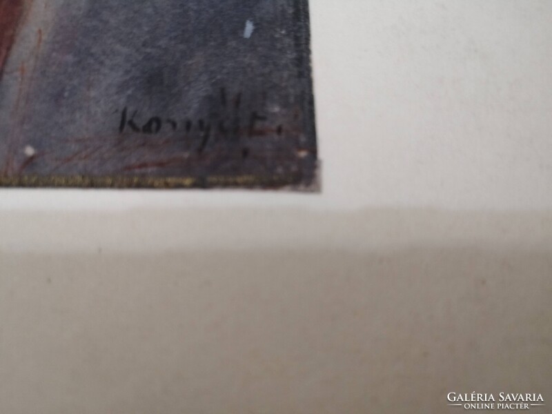 KOMJÁTI-WANYERKA GYULA - ÁHITAT - AKVARELL