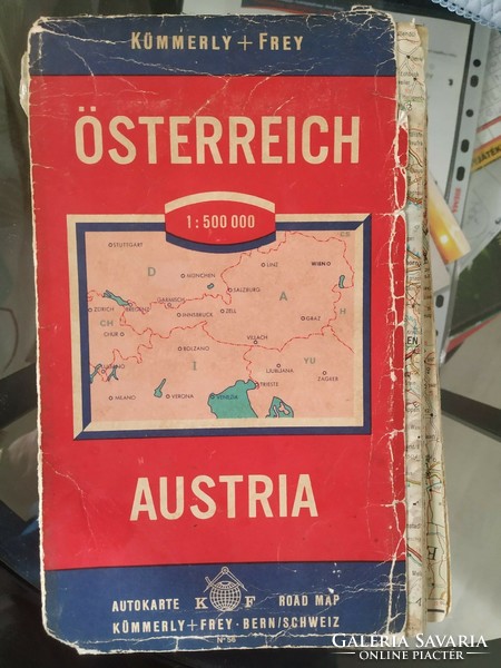 Ausztria térképe 1980 körüli