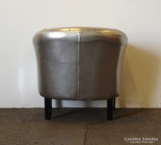 1V904 Modern körkarfás ezüst design klubfotel