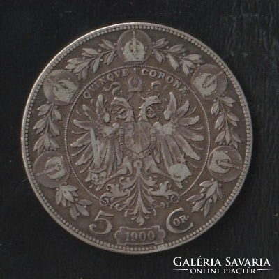 5 Corona 1900 Osztrák.