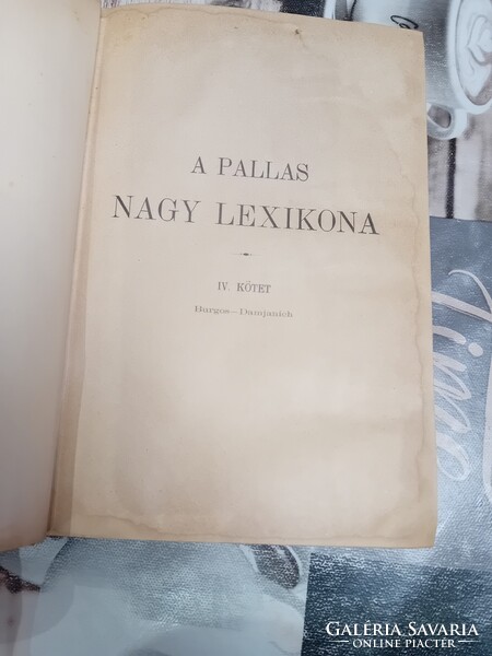 A Pallas Nagy Lexikona IV. kötet