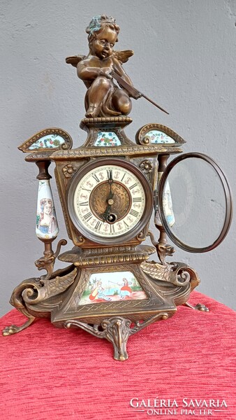 Antik francia kandalló óra