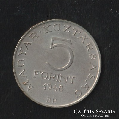 5 Forint 1948-as ezüst Petőfi