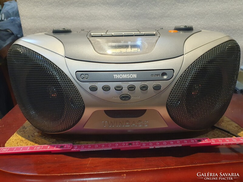 Retro Thomson TM9049 rádiósmagnó kazetta boombox sétálómagnó hi-fi 25