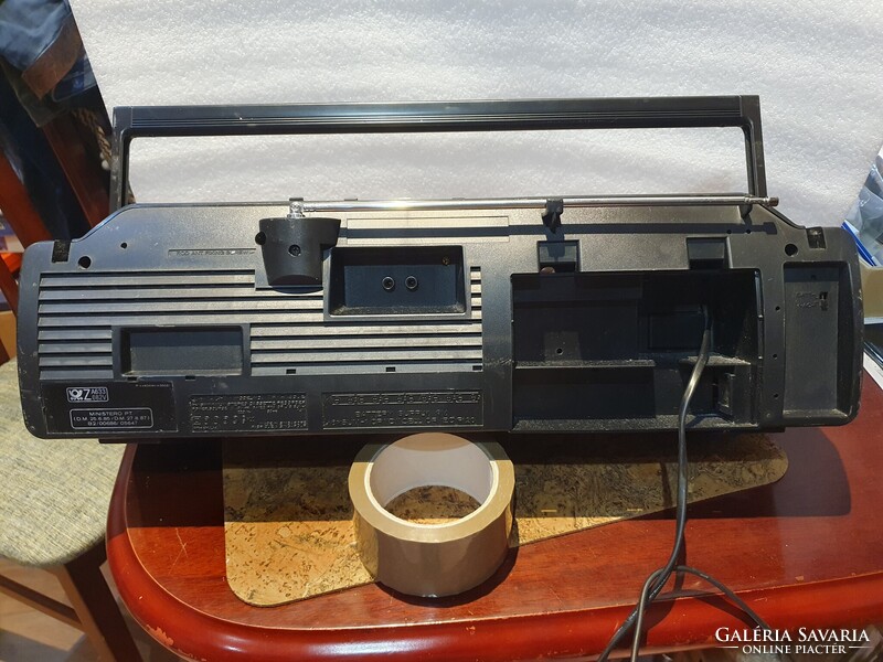 Retro Hitachi TRK-W350E rádiósmagnó kazetta boombox sétálómagnó hi-fi 21