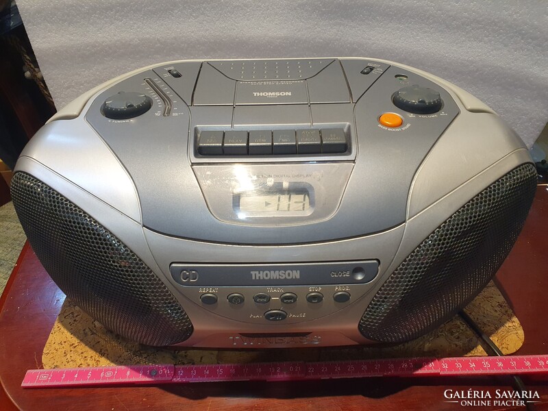 Retro Thomson TM9049 rádiósmagnó kazetta boombox sétálómagnó hi-fi 25